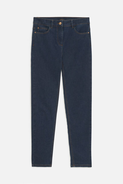 Pantalón slim Tom denim doble piedra mujer