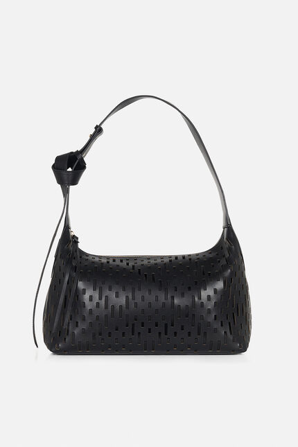 Sac Soalia en cuir noir femme