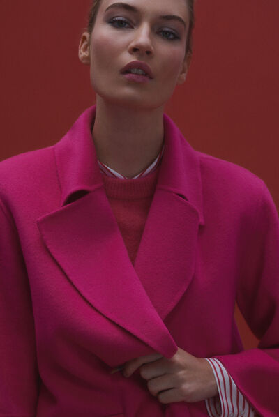 cappotto william rosa fucsia donna