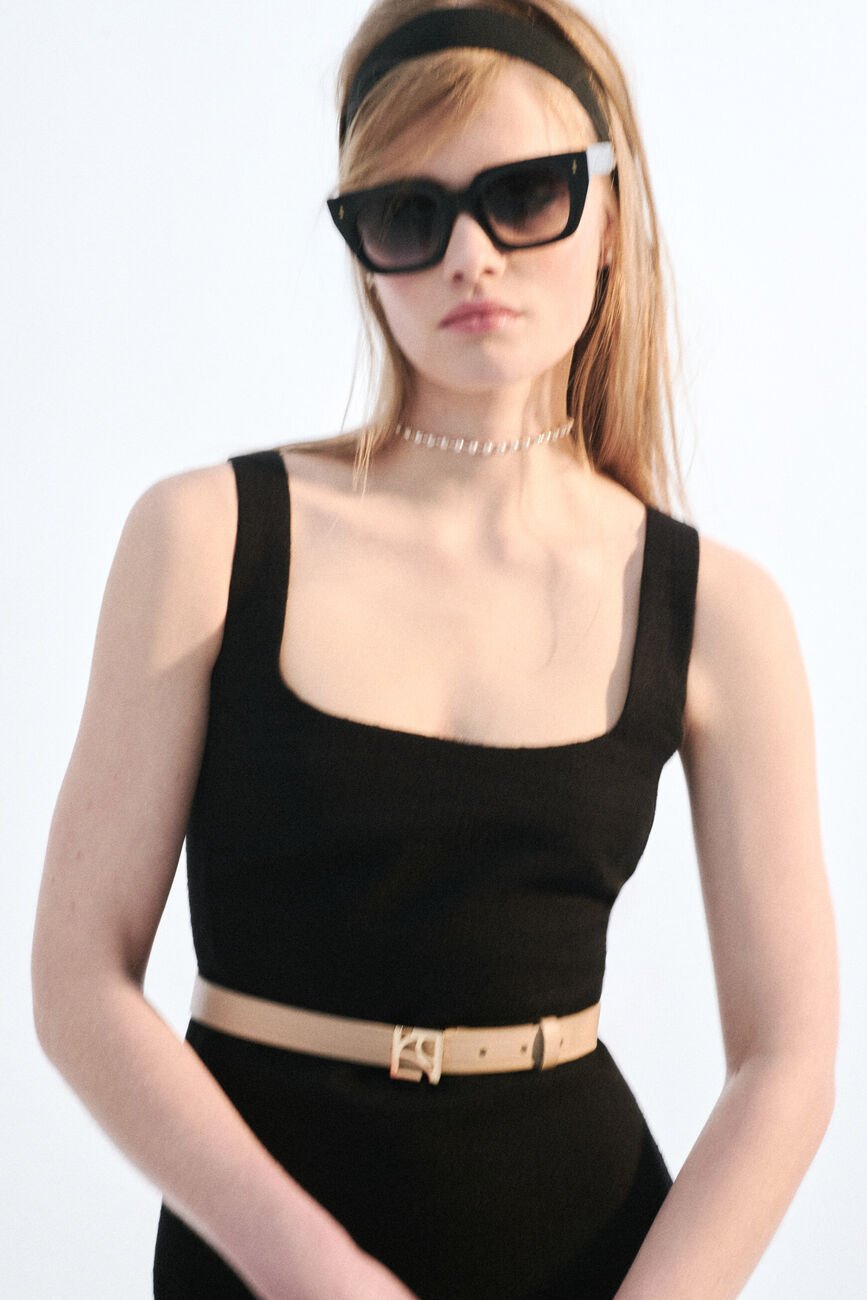 Robe Reina noir femme
