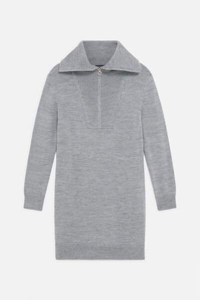 Vestido rilana gris mujer