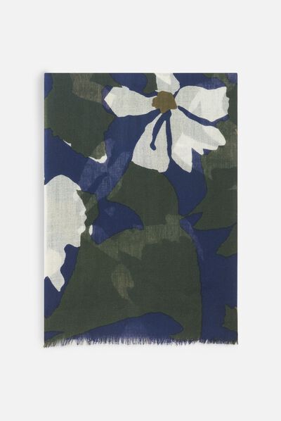 Foulard barbara bleu marine femme