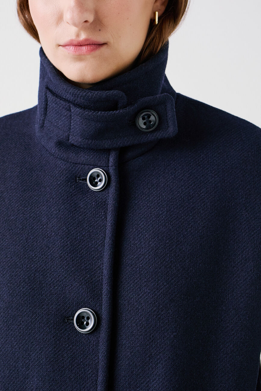 Coat gomain2 navy blue woman