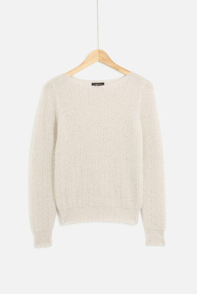 pull alexandra ivoire femme