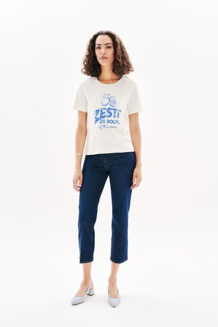 T-shirt Tcitron ecru femme