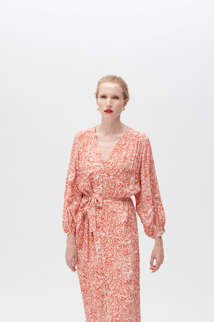 Rita dress orange woman