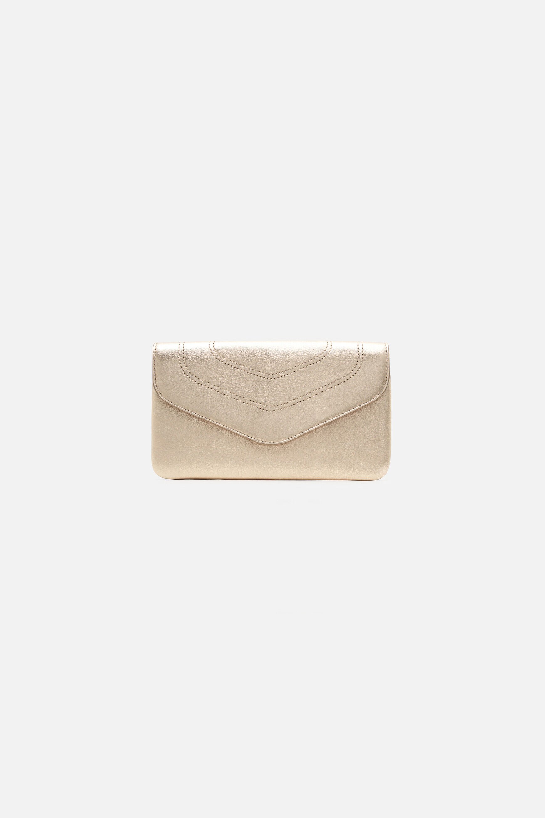Petite maroquinerie shania cuir naturel couleur or femme