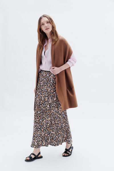 Veste melisa marron cognac femme
