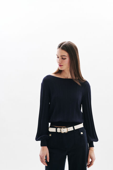 Trui Mvirginia marineblauw vrouw