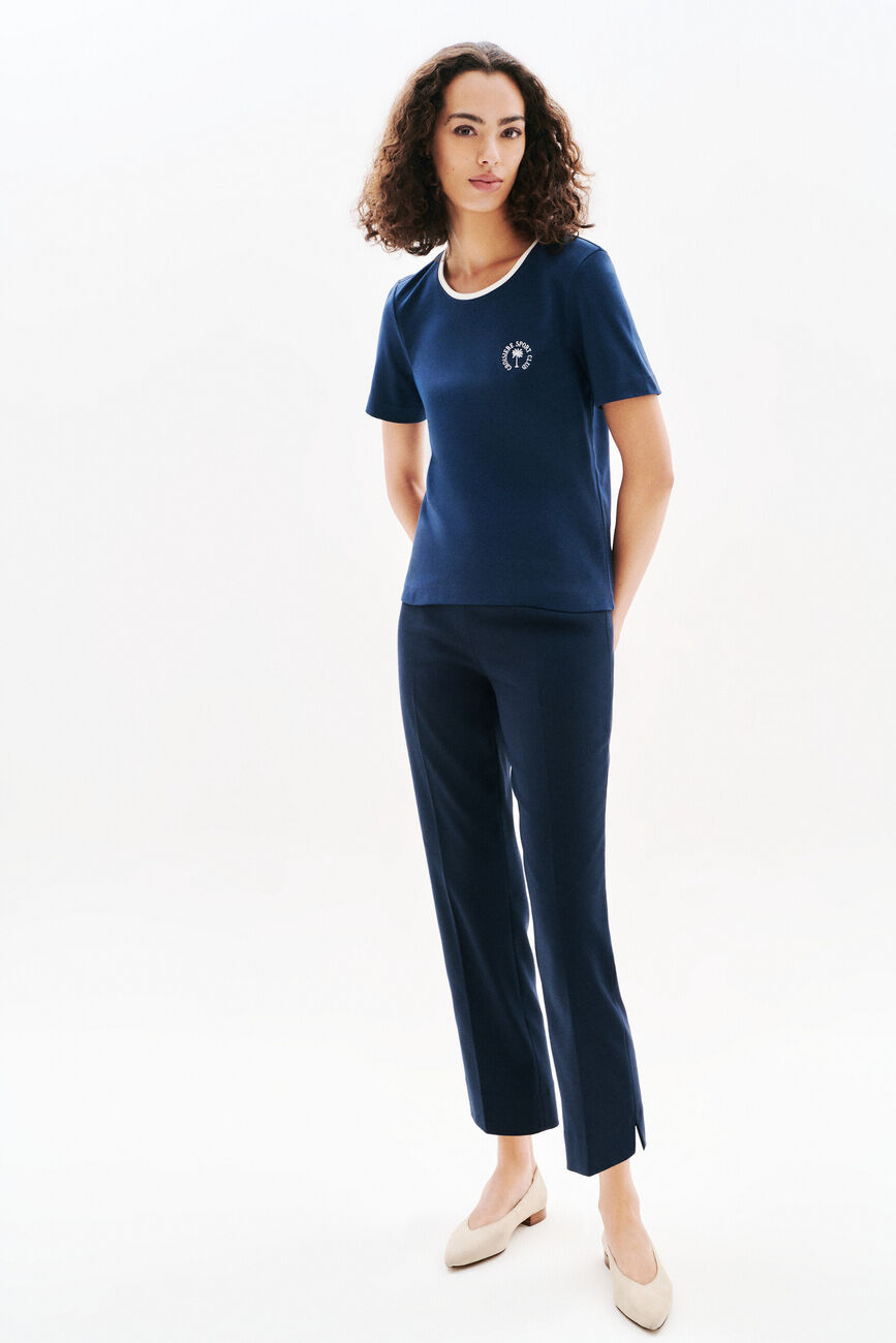 T-shirt Thugo1 bleu marine femme