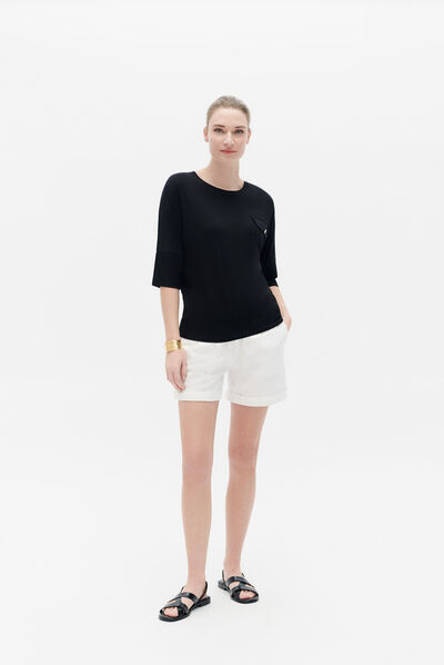 t-shirt becky noir femme