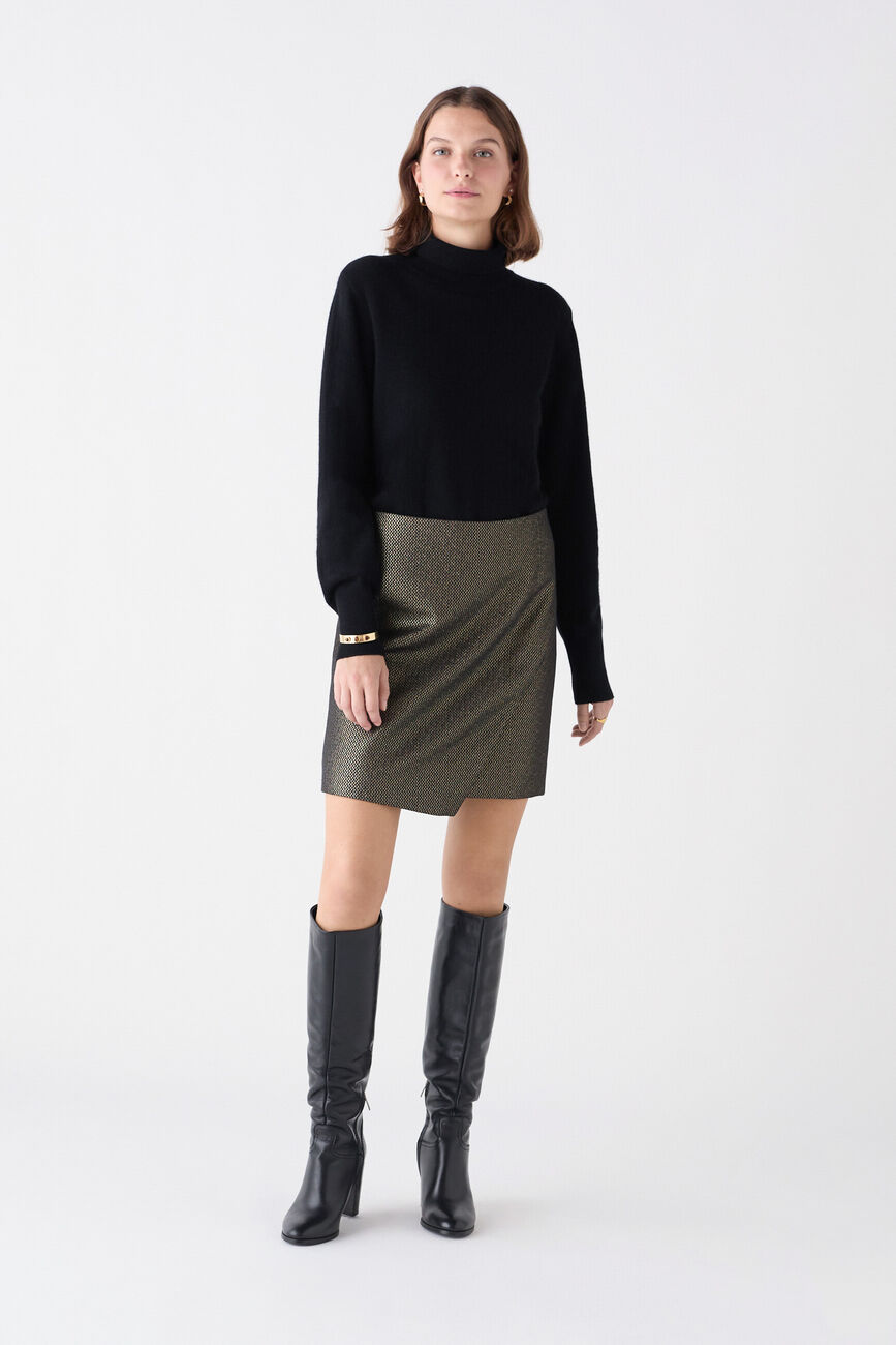 Jupe Jenezia couleur or femme