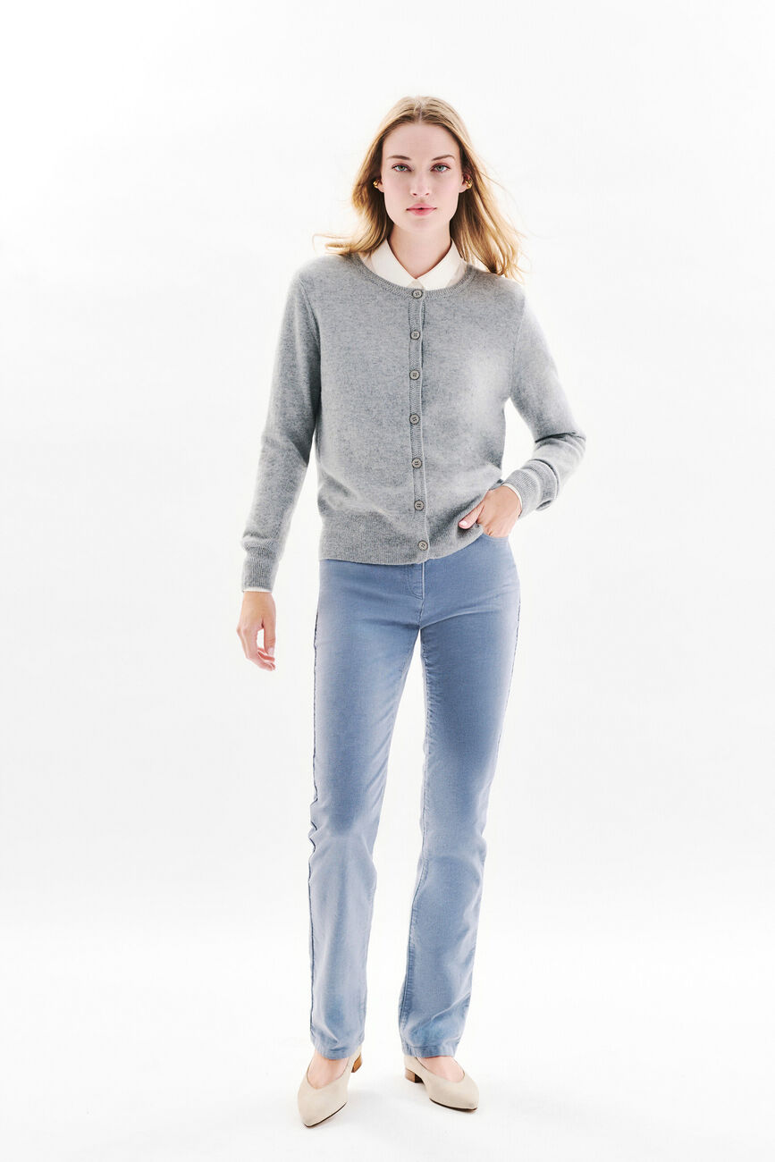 mcaroline 100% cashmere cardigan grey woman