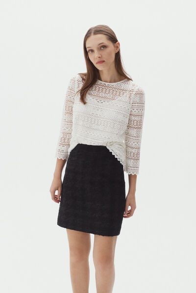 jupe mag noir femme