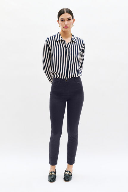 pantalon tony bleu marine femme