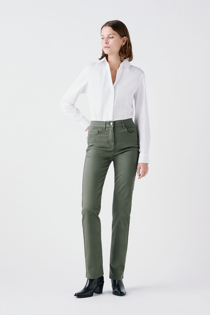 Prayanoc trousers khaki green woman