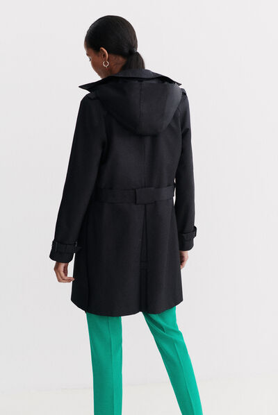 trench prague b noir femme