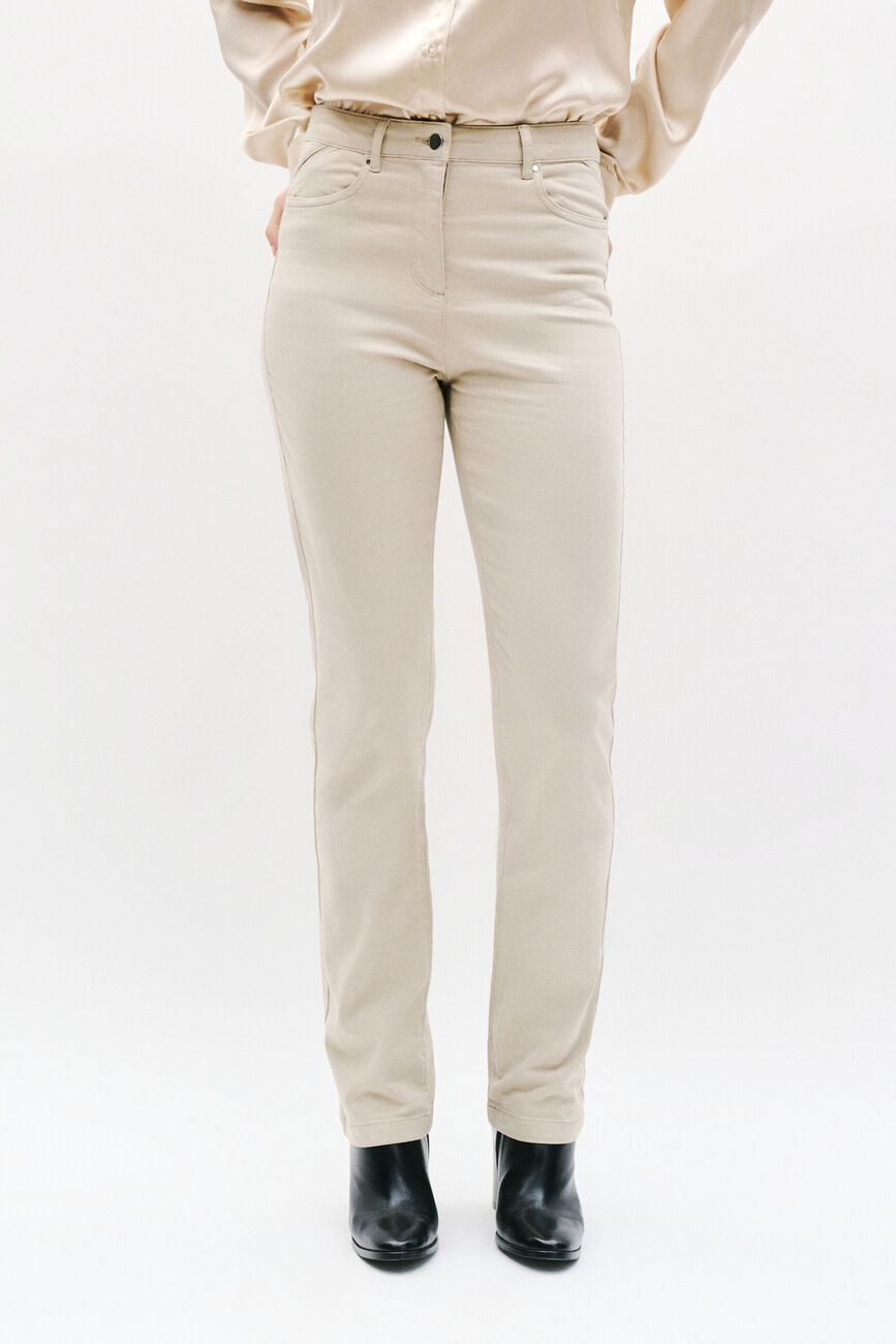 Darling straight-leg pants sand woman