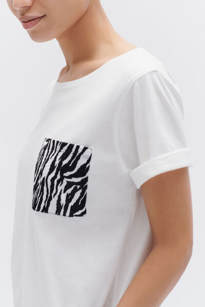 tshirt alina ecru femme