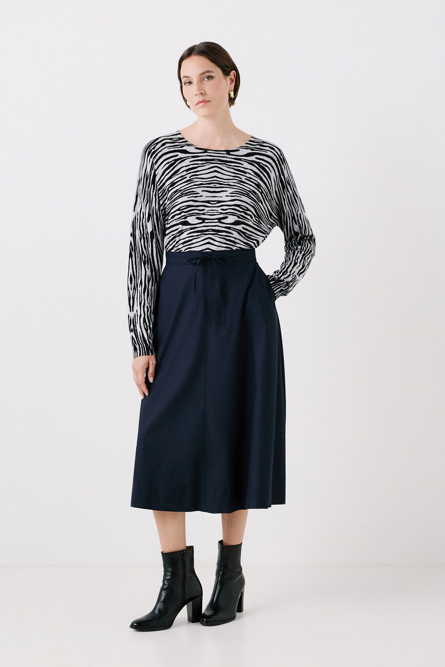 jupin skirt navy blue woman