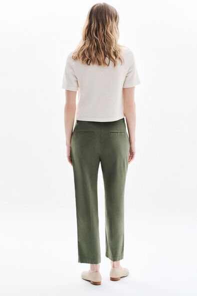 Pantalon Pedalo vert kaki femme