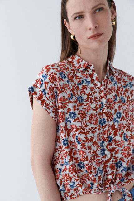 Camicia clivio2 rosso chiaro donna