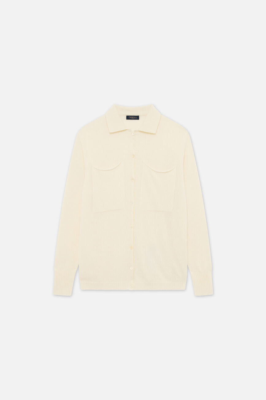 Pull Mpatty made in Italy ivoire femme