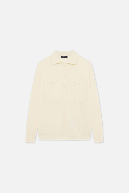 Pull Mpatty made in Italy ivoire femme