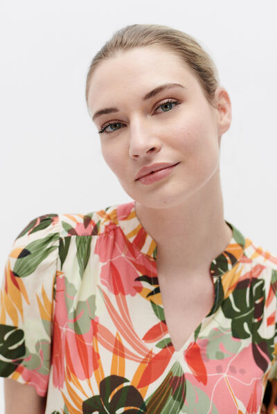 blusa sun rosa corallo donna