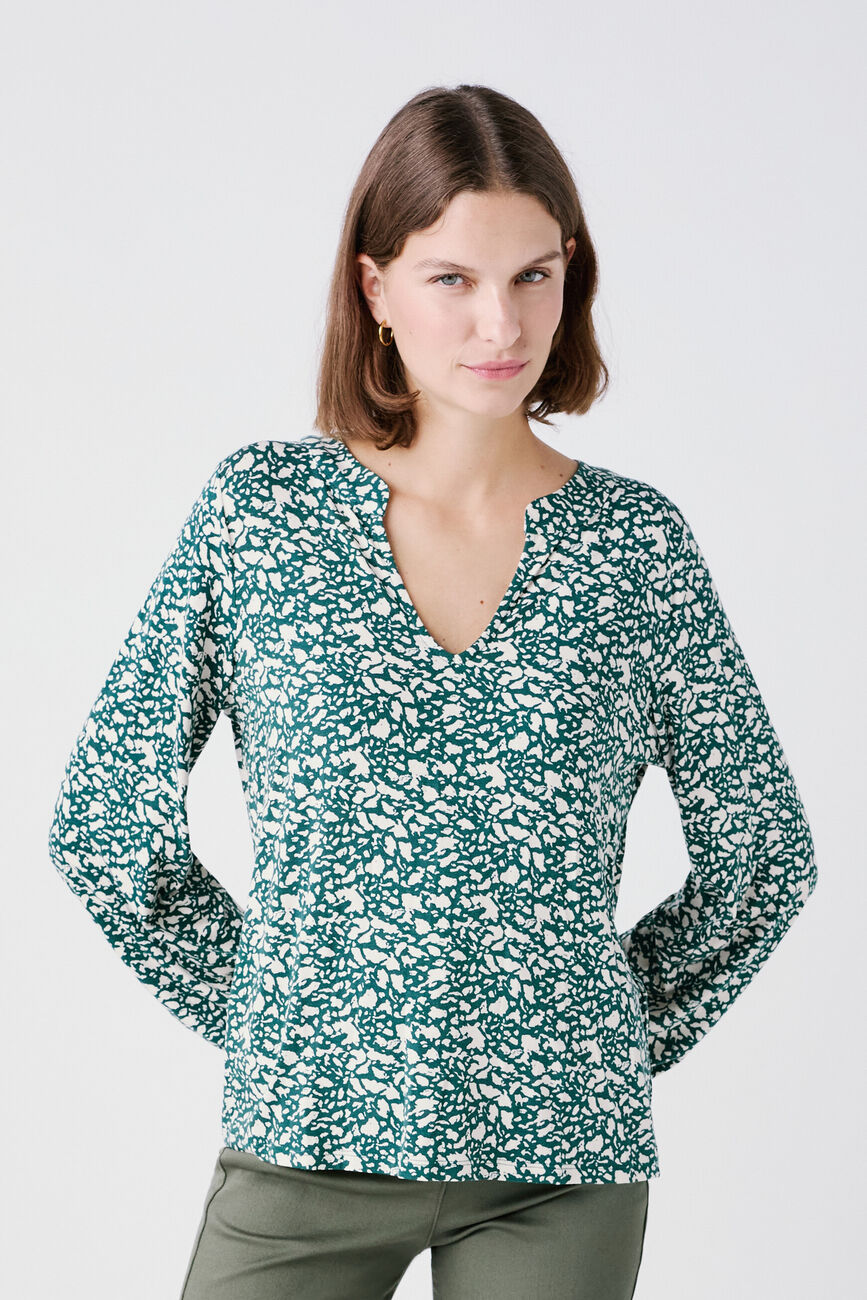 T-shirt timothee vert fonce femme