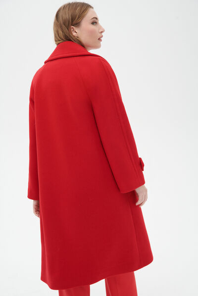 Manteau mrouge rouge femme