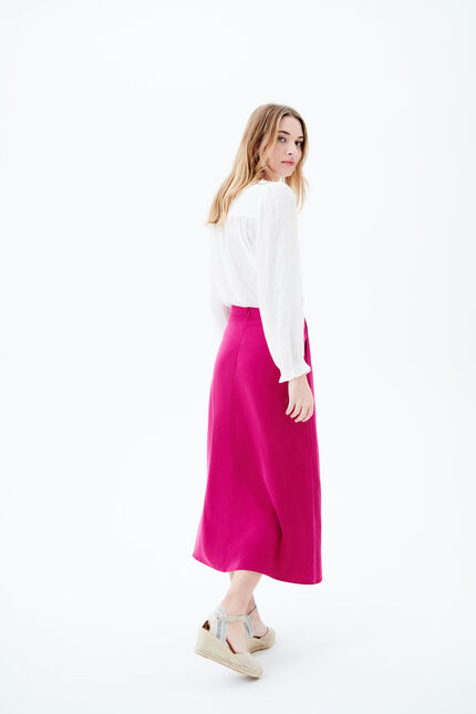 Jupe santana1 rose framboise femme