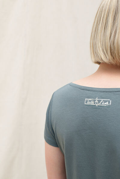T-shirt Sheila blu donna