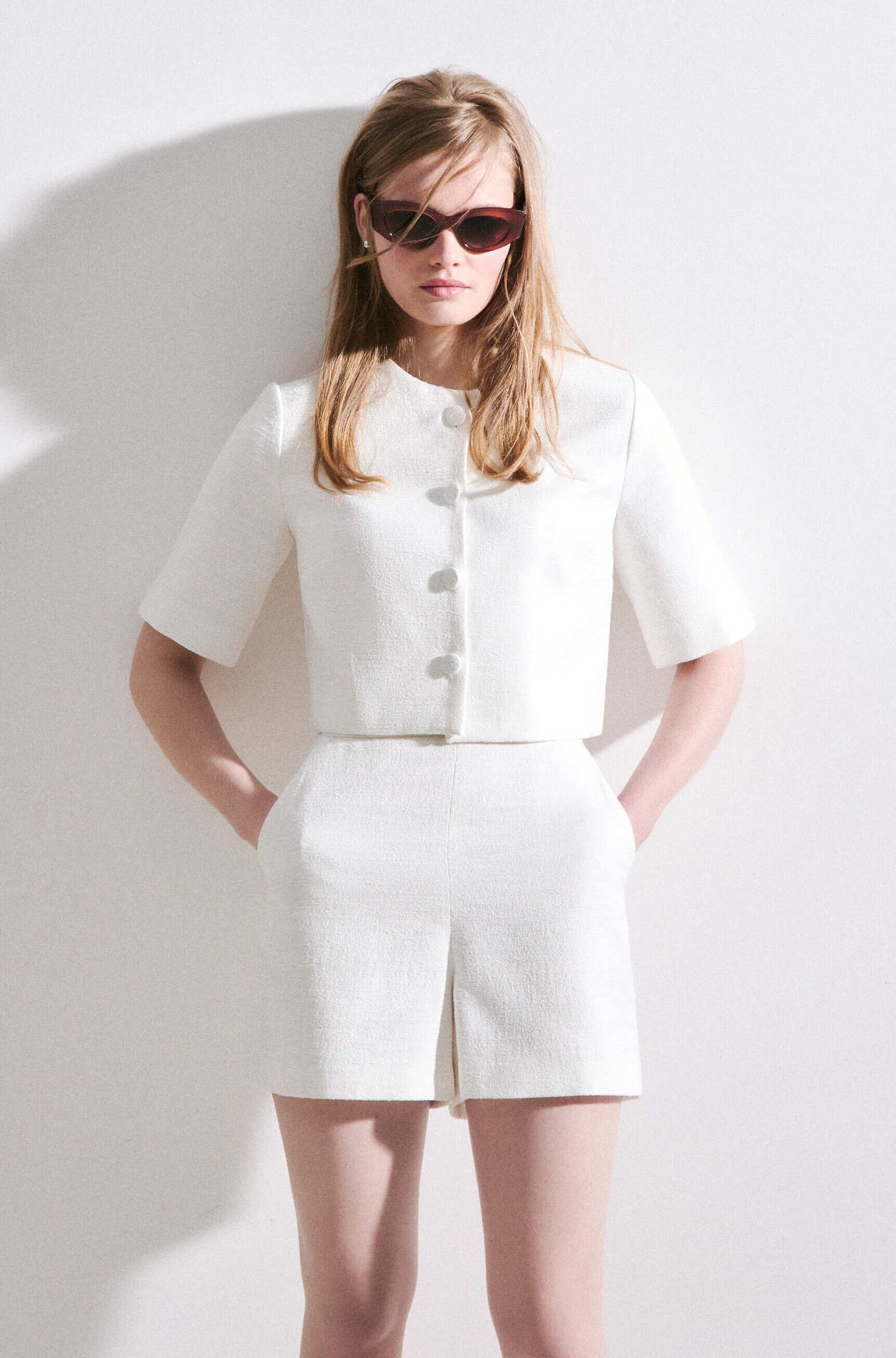 Short Sitamine2 ecru femme
