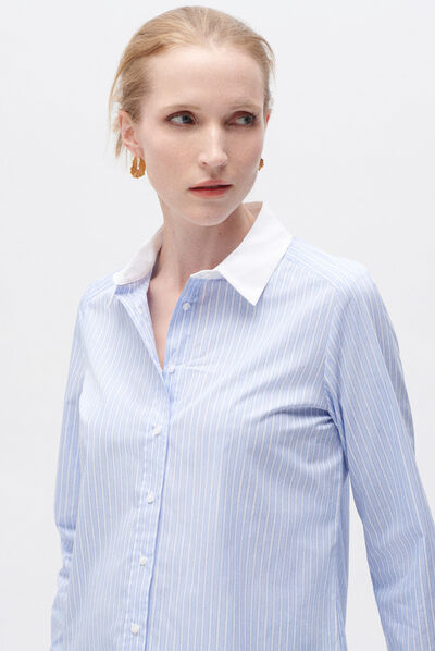 Chemisier cessica denim stone femme