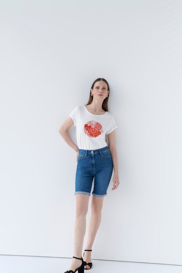 t shirt tozan blanc femme T-shirt tozan blanc femme
