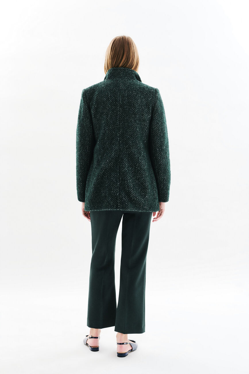 Abrigo Ali verde oscuro mujer