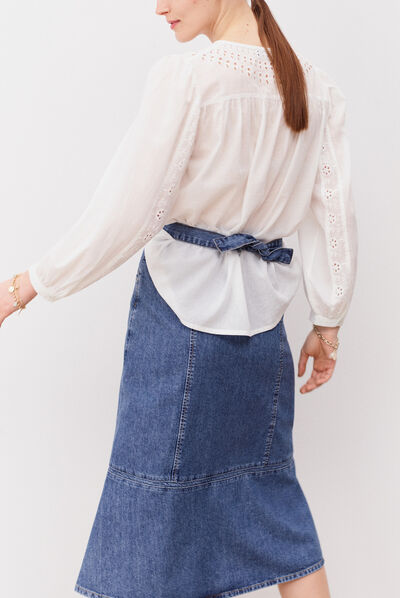 chemisier brady blanc femme