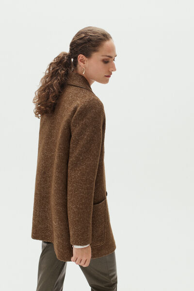 manteau jeremie vert kaki femme