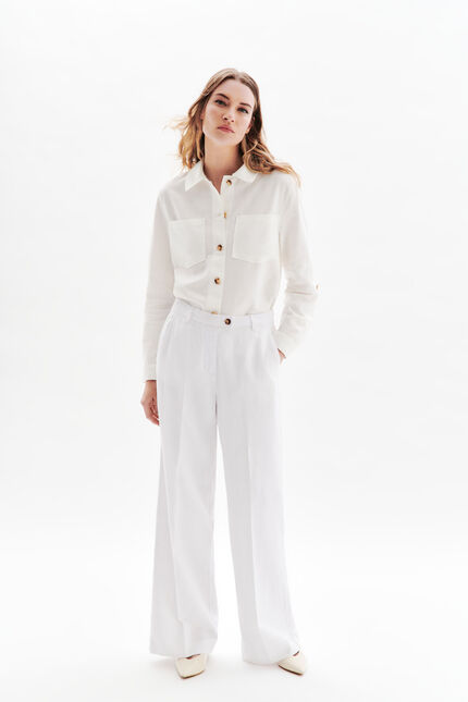 Pantalon Paky ecru femme