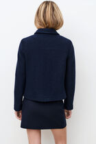 Jacket vminatalaine 100% wool navy blue woman