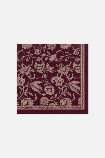 Lamira 100% wool scarf burgundy woman