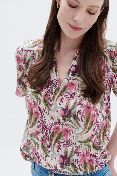 Blusa Celiane2 rosa coral mujer