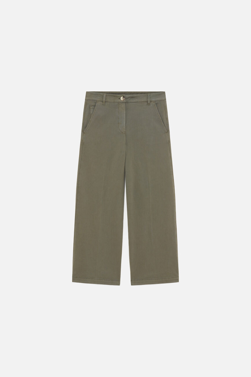 Paolo trousers khaki green woman