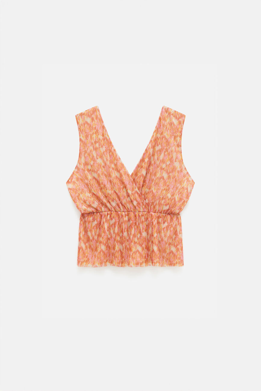 T-shirt tastrid orange femme