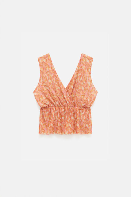 T-shirt tastrid orange femme