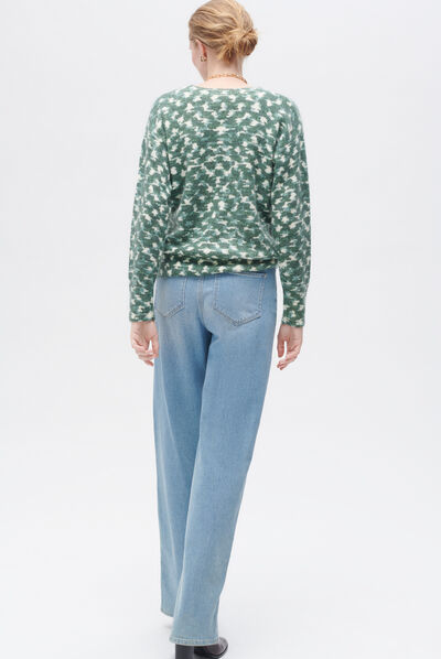 Pull melina vert fonce femme