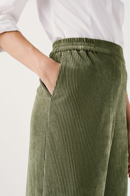 Pantalon Peinture5 vert kaki femme