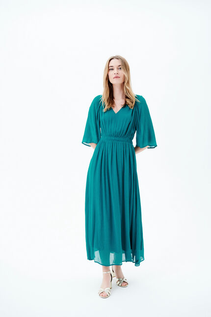 Robe regina bleu turquoise femme