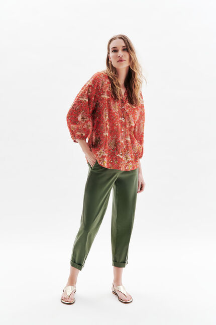 Caubie2 overhemd rood vrouw